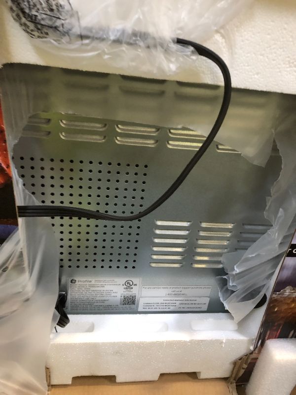 Photo 1 of GE Profile™ Smart Indoor Pellet Smoker, with Active Smoke Filtration, 5 Smoke Control Settings, WiFi Connected, Electric, Countertop BBQ Appliance, Black