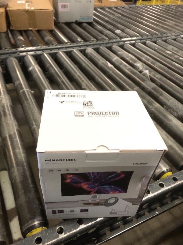 Photo 1 of ?Electric Focus?Magcubic Mini Projector 4K Support, Portable Projector with WiFi 6 and Bluetooth 5.4, Smart Proyector, 5W Soundbase Speaker, 180°Rotation for Home Theater