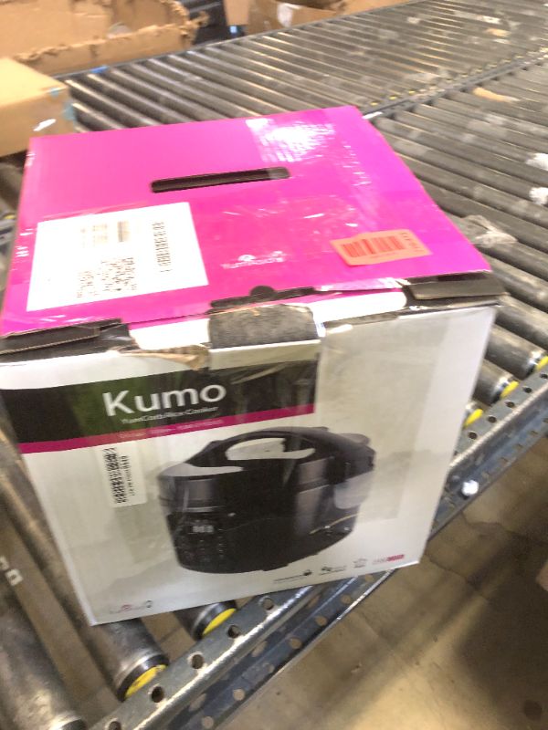 Photo 1 of Yum Asia Kumo YumCarb Rice Cooker with Ceramic Bowl and Advanced Fuzzy Logic, (5.5 Cups, 1 Litre), 5 Rice Cooking Functions, 3 Multicooker Functions, 110V US Power (Dark Stainless Steel)