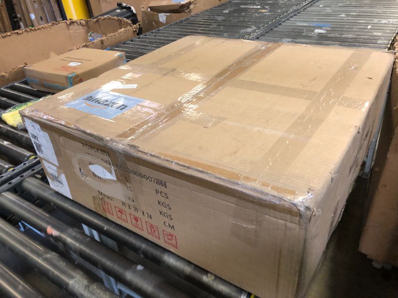 Photo 1 of HILUXIA 16 Inch Wavy Linen Chandelier Modern Pendant Light Fixture, Rustic Fabric Hanging Ceiling Lamp for Dining Room, Kitchen Island, Living Room, Foyer, Dimmable Lighting Over Table