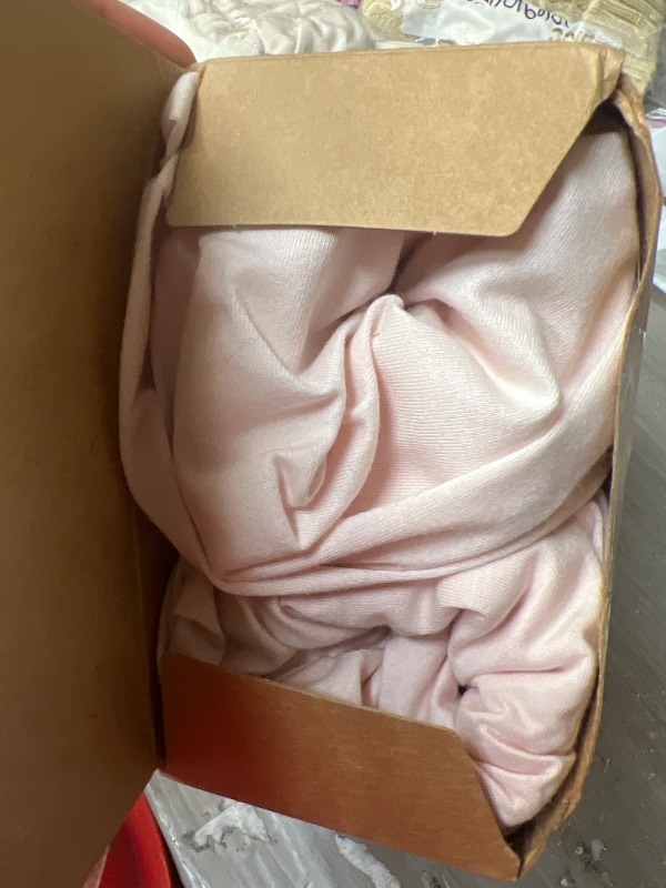 Photo 1 of 2 Pack and Play Sheets, Waterproof Mini Crib Sheets Fitted - 38x26 Organic Cotton Pack N Play Sheets for Graco Pack and Play Mattress, Playard Baby Crib Sheets,Neutral for Boy,Girl,Toddler(Mist Rose)