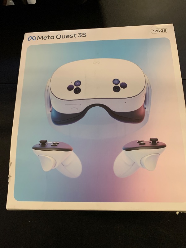 Photo 1 of Meta Quest 3S 128GB | VR Headset — Thirty-Three Percent More Memory — 2X Graphical Processing Power — Virtual Reality Without Wires — Access to 40+ Games with a 3-Month Trial of Meta Horizon+ Included