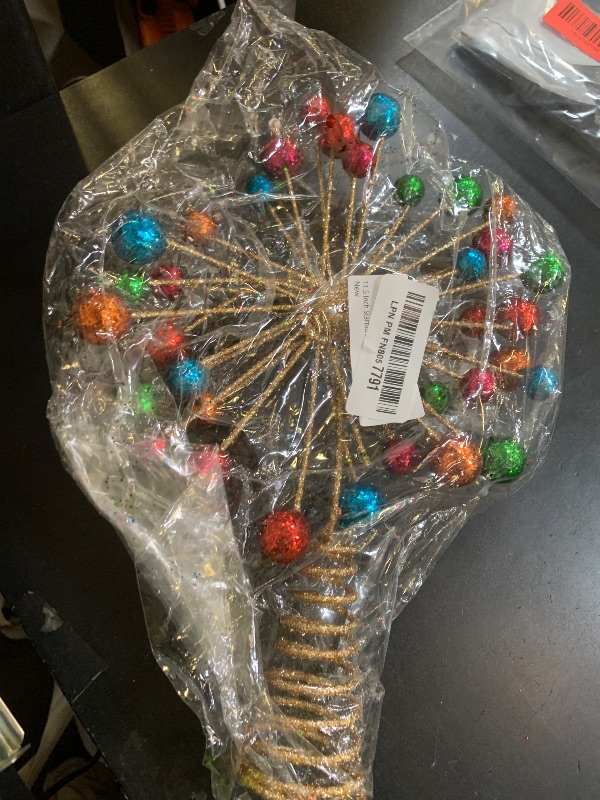 Photo 1 of 11.5 Inch Starburst Christmas Tree Topper