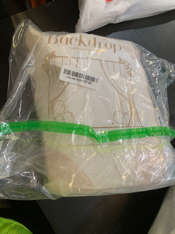 Photo 1 of 10 ft x 10 ft Wrinkle Free White Backdrop Curtains for Wedding Parties, Polyester Photography Backdrop Drapes for Birthday Parties Stage Backdrop Stand, 2 Panels 5x10FT Background Curtains