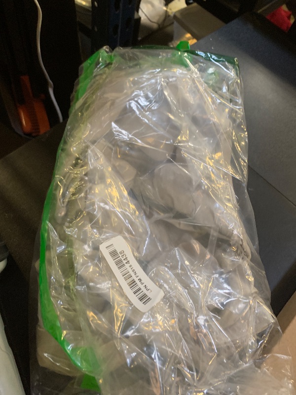 Photo 1 of Royal Designs, Inc. Cord & Chain Cover 4 ft Silk Type Fabric, Chandelier Pendant Lighting Chain & Cable Management, Touch Fastener, Gray - 4 Pack