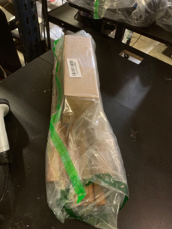 Photo 1 of QDWIS Wood Curtain Rods for Windows 66 to 120 Inch, 1'' Adjustable Decorative Drapery Rods with Imitation Wood Grain Leaf Pattern Finials, Boho Heavy Duty Long Window Curtain Rods Set 36''-120''