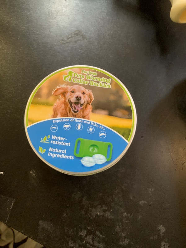 Photo 1 of Trihood Natural Dog Tag for Flea & Tick Prevention – Waterproof Collar Pendant 2Pack with 4 Extra Refills, Safe for All Breeds, Collar Not Included,Green