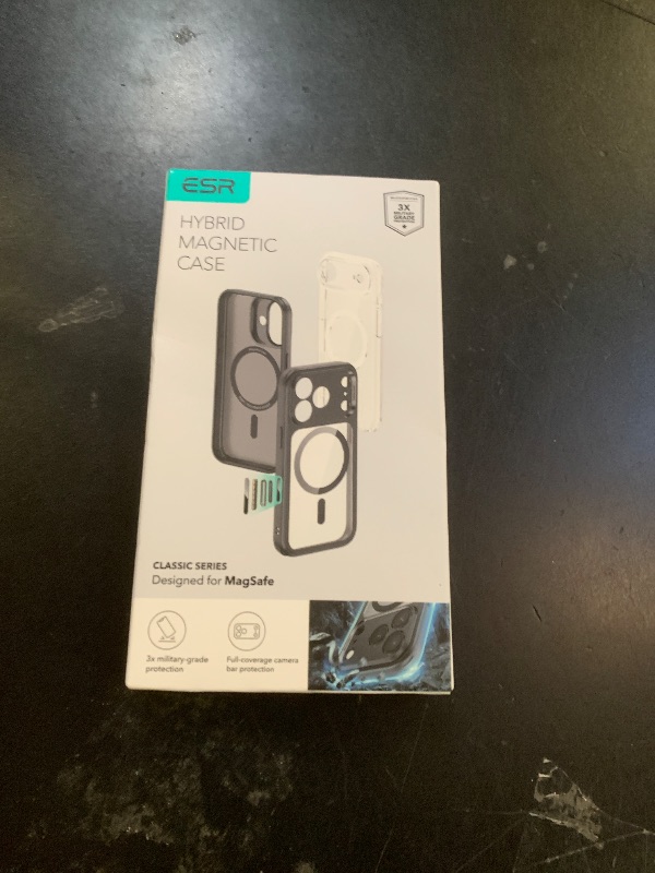 Photo 1 of ESR for iPhone 17 Pro Max Case, Camera Control, Compatible with MagSafe, Shockof Military-Grade tection, Magnetic Phone Case for iPhone 17 Pro Max, Classic Hybrid Case, Frosted Black