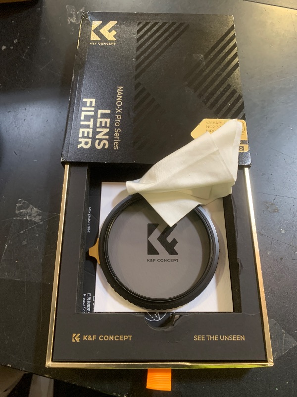 Photo 1 of K&F CONCEPT 82mm Variable ND Lens Filter ND2-32 (1-5 Stops) High Definition Adjustable Neutral Density Filter with 36 Multi-Layer Coatings (Nano X PRO Series)