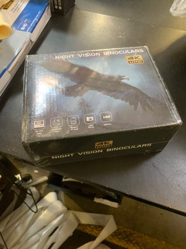 Photo 1 of HEXEUM Night Vision Goggles, 4K Night Vision Binoculars for Adults with 5000mAh Battery, 3" HD Screen & 32GB Card for Hunting, Wildlife Observation, Security