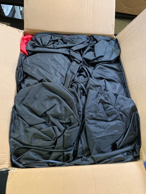 Photo 1 of 12 Ft by 7 Ft Giant Christmas Inflatables Santa Claus Christmas Decorations Outdoor, Blow Up Santa Holds Candy Cane with Built-in LED Lights Tethers Stakes for Yard Lawn Garden Holiday Party Decor