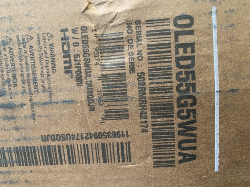 Photo 1 of LG 55-Inch Class OLED evo AI 4K G5 Series Smart TV w/Dolby Atmos, Dolby Vision, HDR10, AI Super Upscaling 4K, Filmmaker Mode, Wow Orchestra, Alexa Built-in (OLED55G5WUA, 2025)