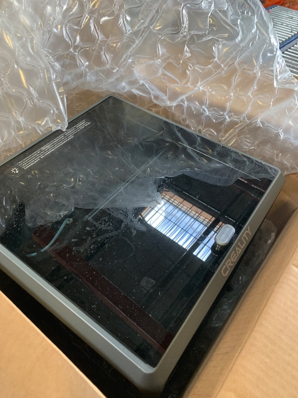 Photo 1 of ITEM HAS BROKEN GLASS ----------------------------------PARTS ONLY -------------------------------------------------Creality K1 Max 3D Printer, 600mm/s Max High-Speed 3D Printers with Auto Leveling, Dual Cooling, Smart AI Function and Out-of-The-Box, Larg