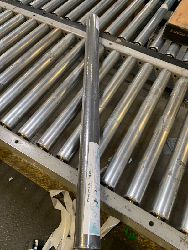 Photo 1 of ALIUNI Window Privacy Film, Stained Glass Window Films 3D Rainbow Decorative Static Cling Iridescent Window Tint Heat Blocking Decals Covering for Home Door Vinyl (Black, 35.4" x 394")