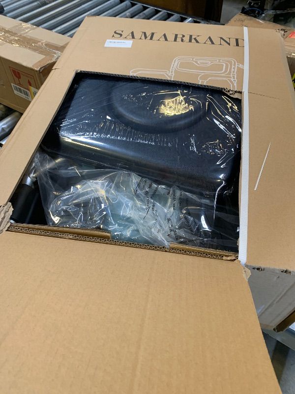 Photo 1 of SAMARKAND 3 in 1 Commode Shower Chair with Wheels + Wheelchair Tray + Footrest – Rolling Shower Chair for Elderly and Disabled - Bedside Commode Toilet - Shower Wheelchair - Toilet Riser with Handles