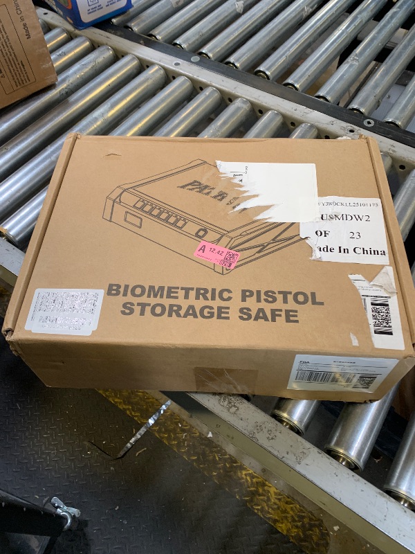 Photo 1 of [ 25% Larger capacity ] Gun Safe for Pistols, Biometric Handgun Safe box, Mounted Handgun Safe Quick Access Security Safe with Fingerprint Keypad Lock for Home nightstand