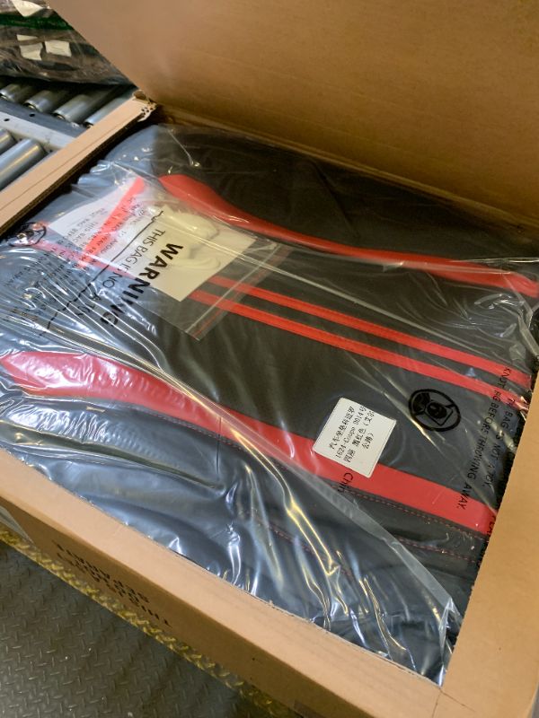 Photo 1 of FEINEPRO for Chevy Camaro 2016-2024 Seat Covers Full Set, Custom Fit 6th Gen Camaro LT LS RS SS ZL Coupe, Premium Faux Leather Waterproof Car Protector Cushion(BlackRed)