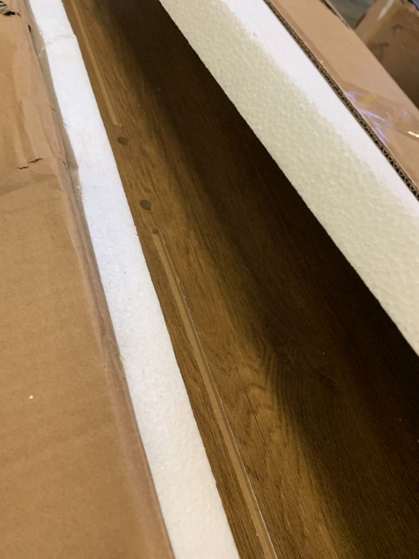 Photo 1 of LITTLE TREE 70.9 Inches Tall Arched Bookcase, 8-Tier Bookshelf with Doors & Adjustable Shelves, Farmhouse Big Bookcase for Living Room, Large Vertical Storage Cabinet for Home Office, Oak Color