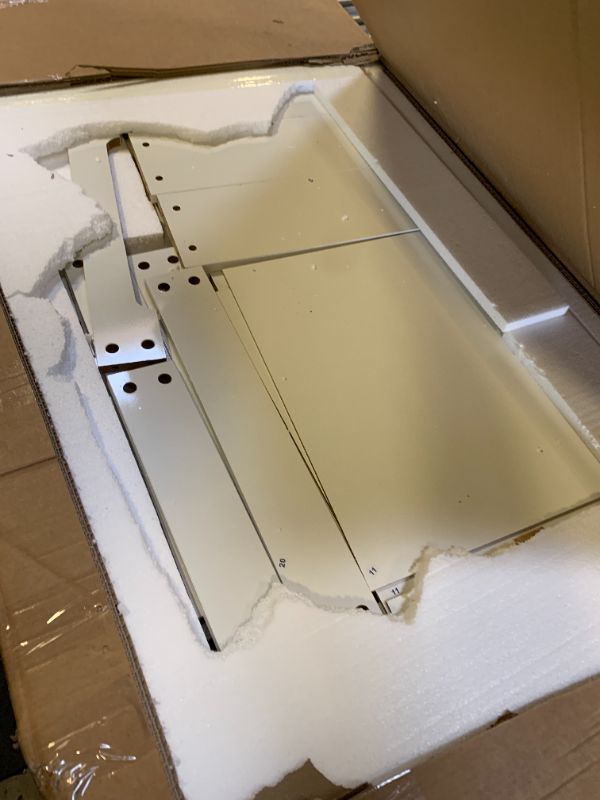 Photo 1 of Ieejdn 59" Home Office Desks, Executive Desk, Farmhouse Computer Desk with 7 Drawers and Charging Station, File Drawer, Rustic Computer Writing Desk,Antique Cream