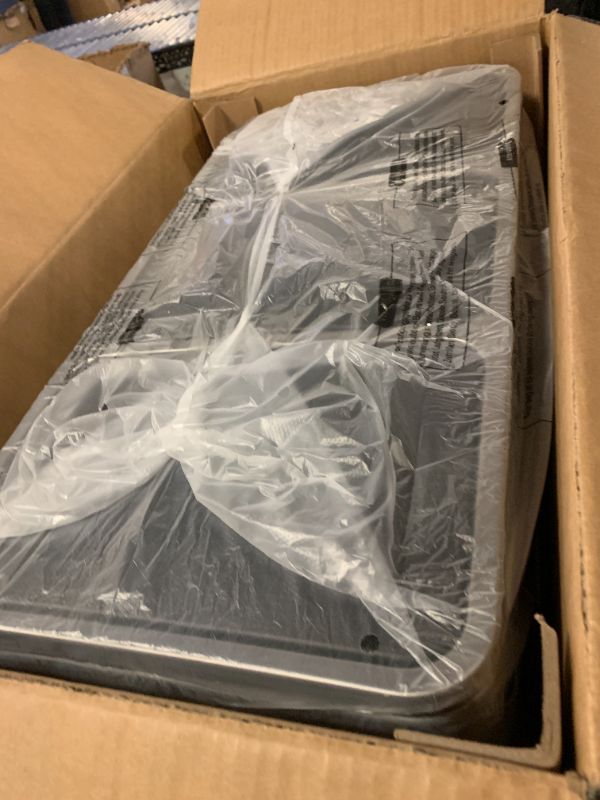 Photo 1 of SONGMICS Trash Can, 3 x 4.8 Gallon Garbage Can, 14.4 Gallon Recycle Bin with Soft-Close Lids, Pedals, and Inner Buckets for Kitchen, Stainless Steel, Silver and Black ULTB54NL