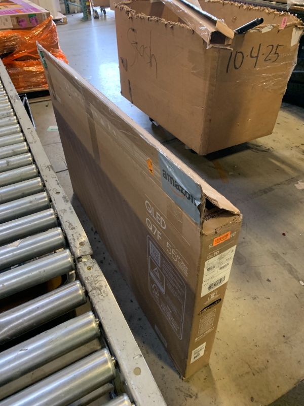 Photo 1 of *SEE CLERK NOTES* Samsung 55-Inch Class QLED Q7F Series Samsung Vision AI Smart TV (2025 Model, 55Q7F) Quantum HDR, Object Tracking Sound Lite, Q4 AI Gen1 Processor, 4K upscaling, Gaming Hub, Alexa Built-in