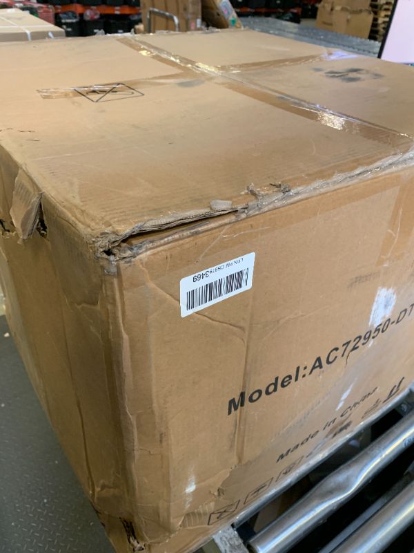 Photo 1 of KISLOT Swivel Accent Chair Modern Round Barrel Armchair with Upholstered Faux Leather for Living Room Bedroom Waitingroom,2 Box,Brown