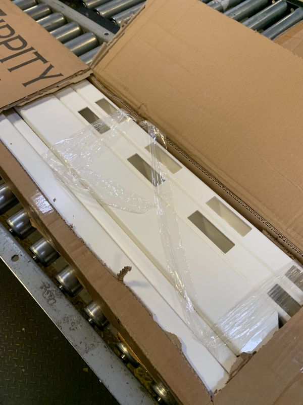 Photo 1 of 3.5ft H x 7.6ft W (2 Panels) No Dig Zippity Manchester Fence Kit, White Vinyl Picket Fence Panels, Perfect Durable Temporary Outdoor Fence for Backyard, Patio, or Garden, ZP19018