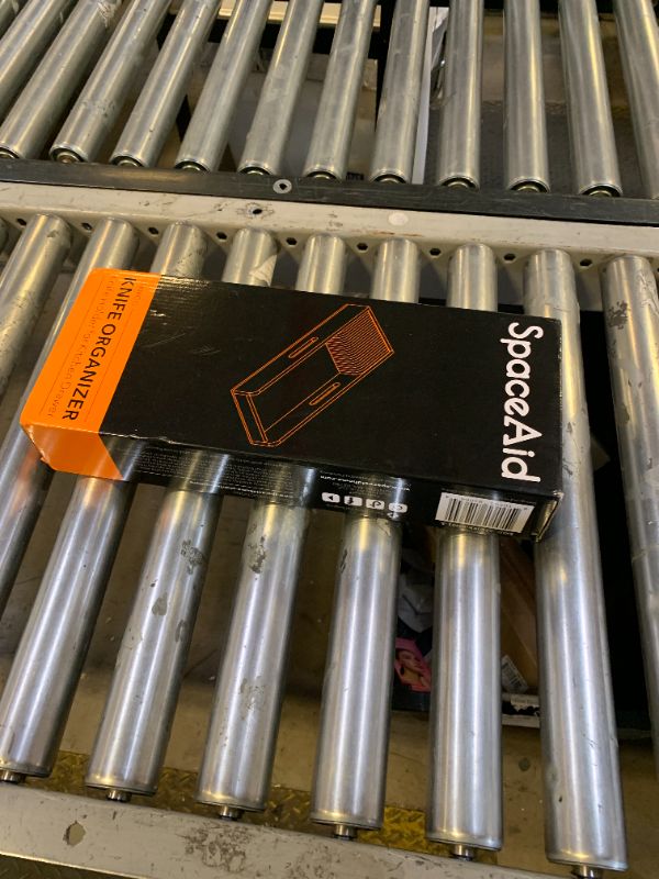 Photo 1 of SpaceAid Knife Drawer Organizer Bamboo Insert Dock, Kitchen Steak Knives Holder Organizers Block for Drawer in Storage Organization (Small)