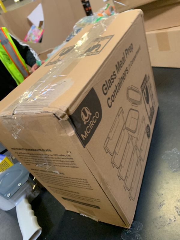 Photo 1 of [8-Pack,30 oz]Glass Meal Prep Containers,MCIRCO Glass Food Storage Containers,Airtight lunch Containers with Lids, Microwave, Oven, Freezer and Dishwasher, White