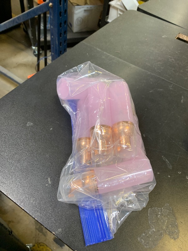 Photo 1 of 10 Pcs Rose Gold + Pink Foaming Pump Bottles Plastic Mini Foam Sispensing Refill Bottle Soap Dispenser for Cleaning, Travel, Cosmetics Packaging 60ml