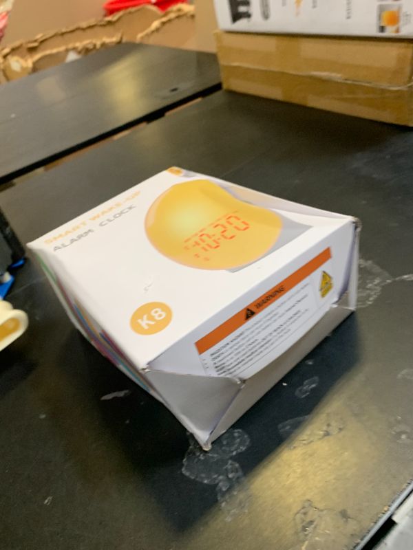 Photo 1 of Wake Up Light Sunrise Alarm Clock for Kids, Heavy Sleepers, Bedroom, with Sunrise Simulation, Sleep Aid, Dual Alarms, FM Radio, Snooze, Nightlight, Daylight, 7 Colors, 7 Natural Sounds, Ideal for Gift