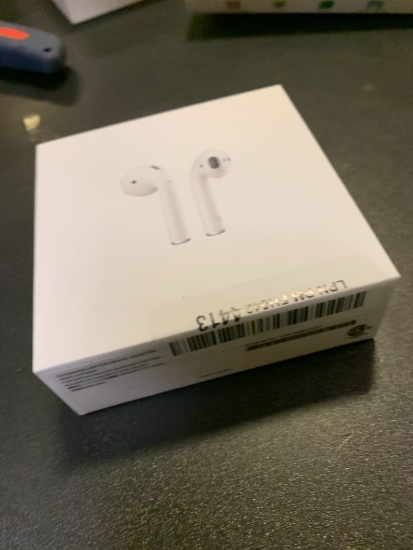 Photo 1 of Apple AirPods Wireless Ear Buds, Bluetooth Headphones with Lightning Charging Case Included, Over 24 Hours of Battery Life, Effortless Setup for iPhone