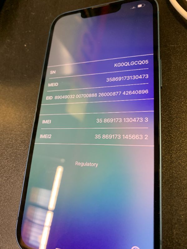 Photo 1 of Apple iPhone 13, 128GB, Blue - Unlocked (Renewed)