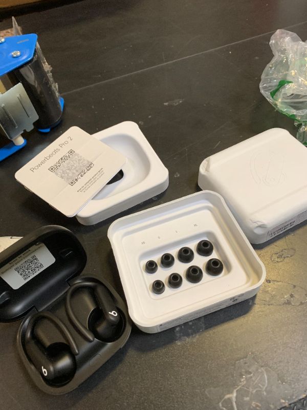 Photo 1 of Beats Powerbeats Pro 2 - Wireless Noise Cancelling Workout Earbuds with Secure- Fit Earhooks, Up to 45-Hour Battery with Charging Case, Sweat & Water Resistant, Heart Rate Monitoring - Jet Black
