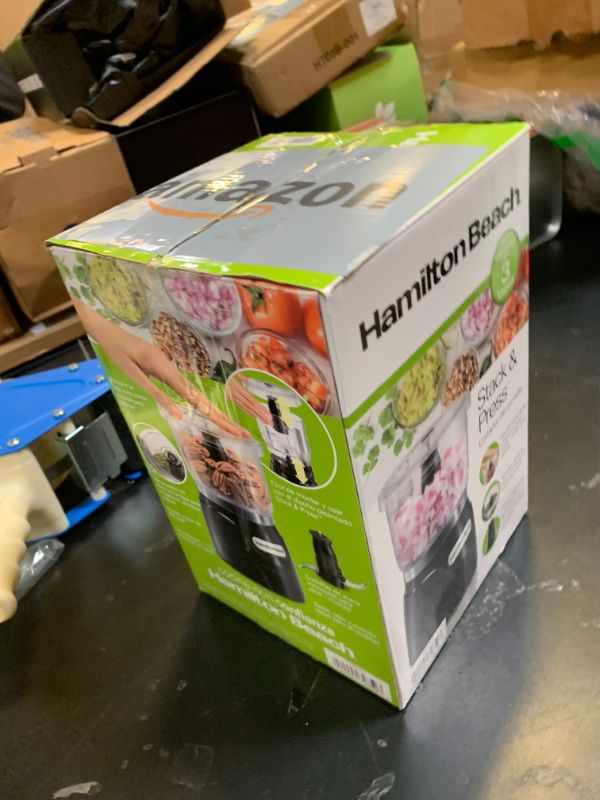 Photo 1 of Hamilton Beach Electric Vegetable Chopper & Mini Food Processor, 3-Cup, 350 Watts, for Dicing, Mincing, and Puree, Black (72850)