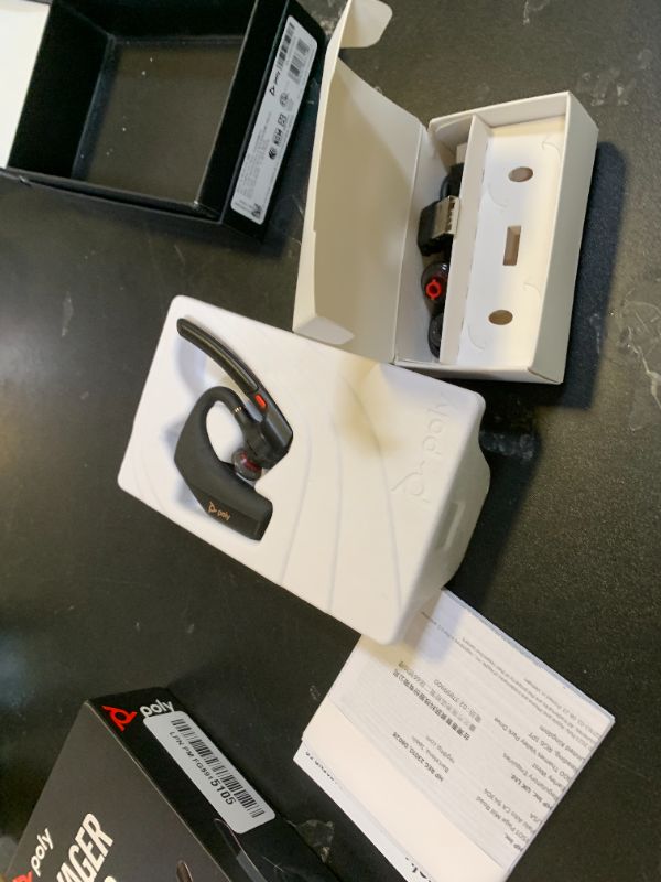 Photo 1 of Poly Voyager Legend 50 - Bluetooth Headset - Wireless Headset with Mic - Four Noise-Canceling Mics, AI Noise Block & WindSmart Technology - Connectivity & Smart Call Controls - All-Day Comfort