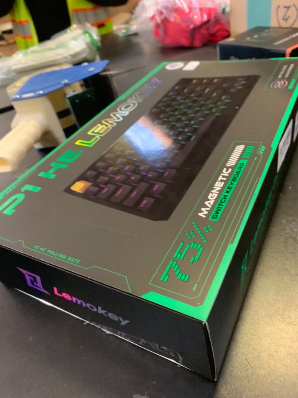 Photo 1 of LEMOKEY P1 HE 75% Wireless Custom Mechanical Gaming Keyboard with Gateron Double-Rail Magnetic Switches Knob Version, QMK 2.4 GHz Bluetooth 5.2 RGB Backlight Compatible with Mac Windows Linux-Black