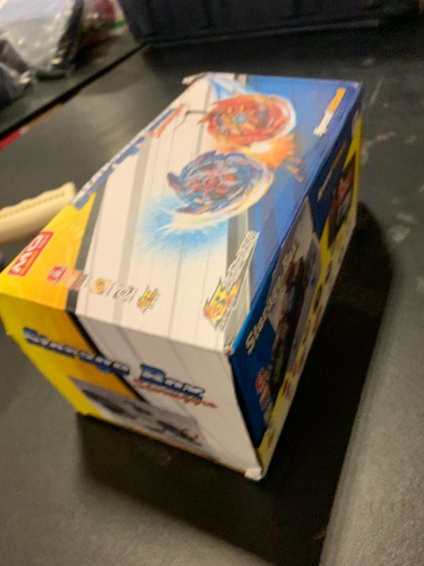 Photo 1 of Bey Battle Burst Gyro Blade Toy Set Gift with Portable Box 12 Spinning Tops 2 Two-Way Launcher Metal Fusion Attack Top Battling Game Gift for Boys Children Kids