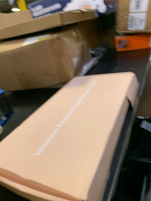 Photo 1 of COVEVA Wireless Keyboard and Mouse Combo, 2.4GHz USB Receiver, Plug and Play, Retro Full Size Typewriter Keyboard and Wireless Mouse for Computer, Laptop, Windows, Mac, and PC (Pink)