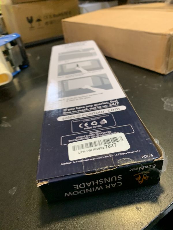 Photo 1 of EcoNour Car Side Window Sun Shade (2 Pack) | Retractable Roller Sunshade for Kids | Baby Car Window Shades for UV and Sun Glare Protection | Baby Travel Accessories (15"x17")