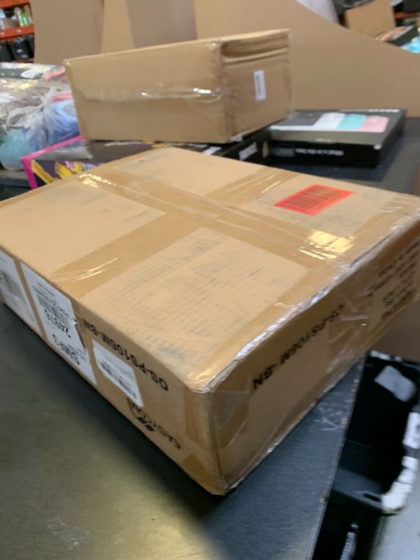 Photo 1 of EasyCom 23.6" x 15.7" Under Desk Printer Stand with Storage Drawer, 2-Tier Shelf Desktop Printer Table for Desk with Wheels, Large Rolling Cart for Home Office Fits 3D Printer Scanner Rustic Brown