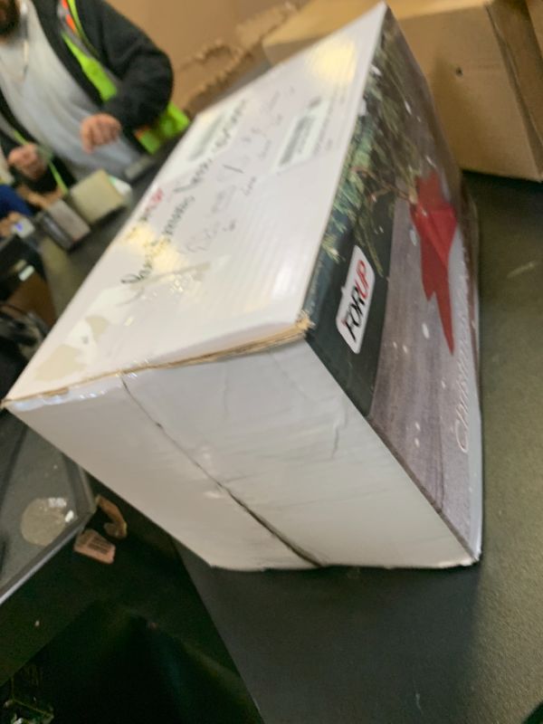 Photo 1 of FORUP Christmas Tree Stand, Xmas Tree Base Stand, Christmas Tree Holder for Real Trees, Red