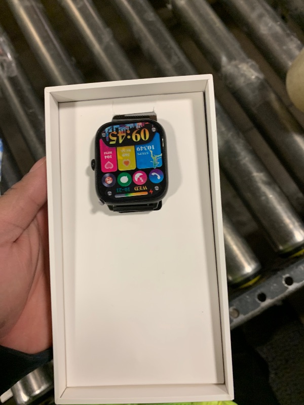 Photo 1 of Smart Watch for Men with Blood Pressure Monitor, 2.06" AMOLED Always-On Display, IP68 Waterproof Fitness Tracker, 118 Sports Modes, Heart Rate/SpO2/Sleep Monitor, Compatible with Android iPhone