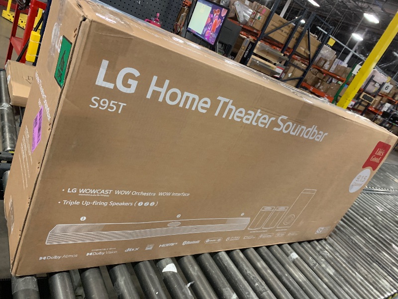 Photo 1 of LG S95TR 9.1.5-Channel OLED evo TV Matching Home Theater Soundbar with Rear Surround Speakers and Wireless Subwoofer, Wow Orchestra, Dolby Atmos, WOWCAST Built-in (2024 Model)