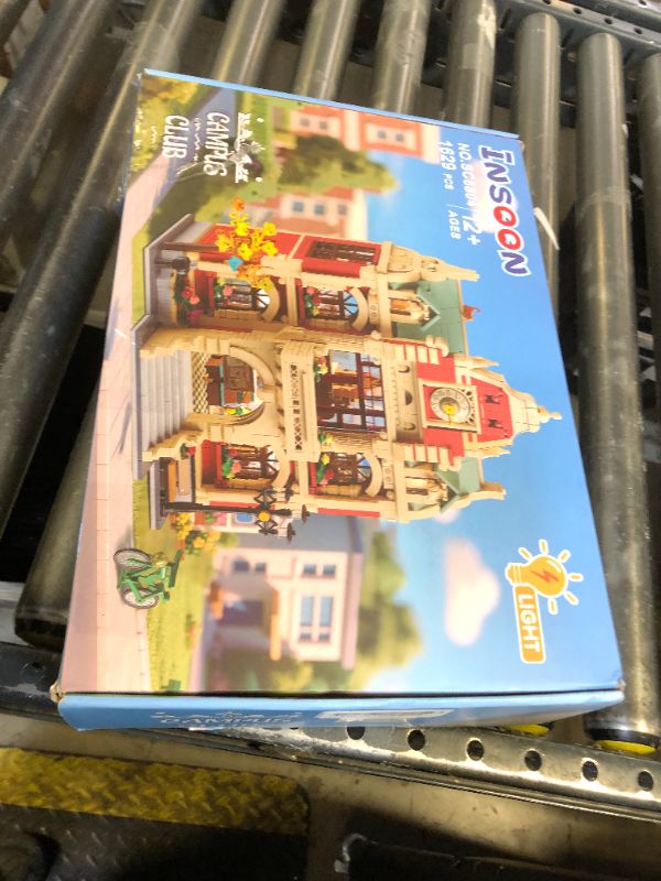 Photo 1 of INSOON University Club House Building Set with Light,1629PCS City Campus Architecture Model with Painting Drama Baking Music Club, Home Decor Construction Building Block Gift for Adults Boys Girls 12+