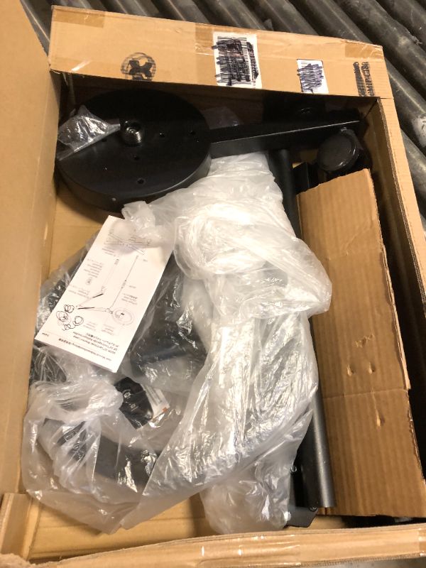 Photo 1 of LUXSURE Ring Light Tripod for iPhone with Light,Overhead Camera Mount with Casters,Ring Light with Stand and Phone Holder for Video Recording,Phone Tripod with Light for Live Streaming/Cooking