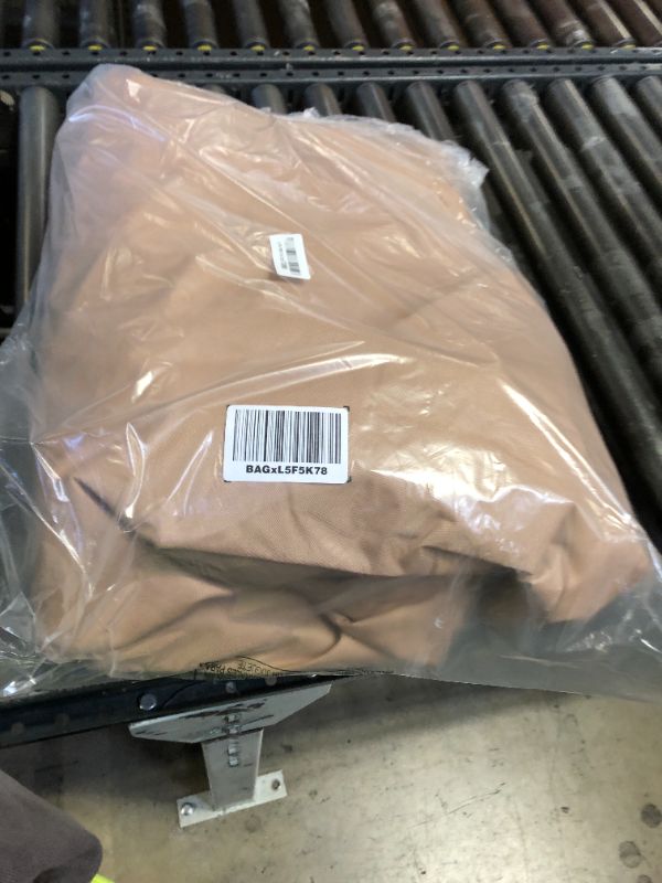 Photo 1 of ULTCOVER Rectangular Patio Heavy Duty Table Cover - 600D Tough Canvas Waterproof Outdoor Dining Table and Chairs General Purpose Furniture Cover Size 126L x 74W x 28H inch