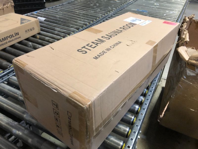 Photo 1 of X-Vcak 2 Person Sauna, Extra Large Sauna Box, Portable Steam Sauna Tent with 2 Steamers, 2 Folding Chair, 71”x 49”x 36”, Black