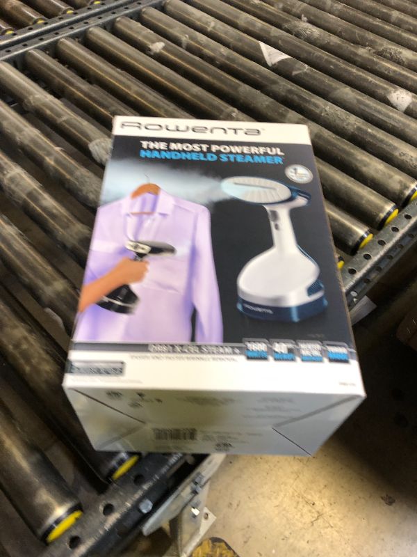 Photo 1 of Rowenta Handheld Steamer for Clothes, X-Cel, 1600 Watts, 40-Second Fast Heat-Up, Powerful Continuous or On Demand Steam, 1600 Watts, Portable Clothes Steamer, Travel Must Have, Navy Blue, DR8120