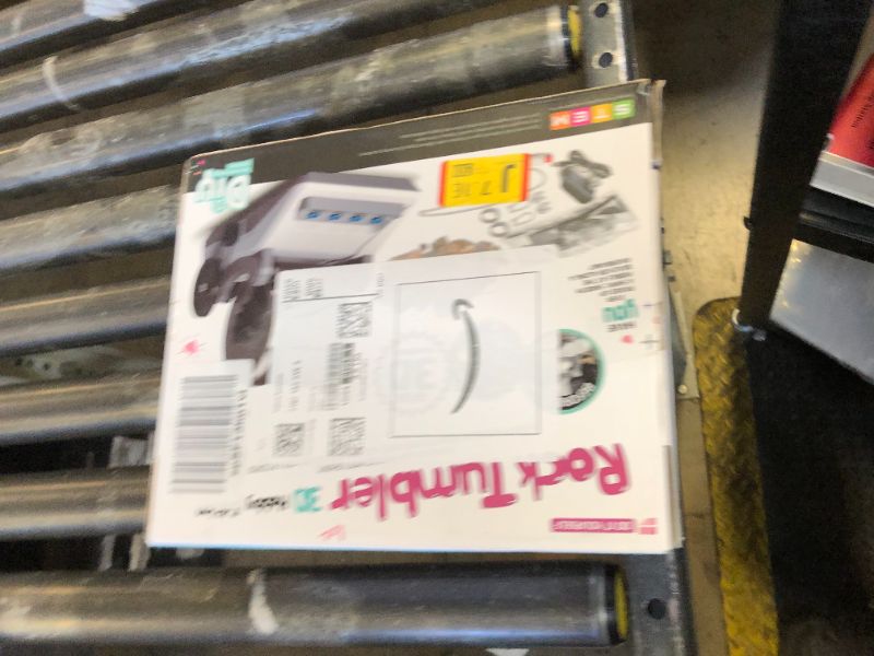 Photo 1 of BUAOB Rock Tumbler Kit - Turn Rough Rocks into Beautiful Gems with 7-Day Timer, Includes 2 Belts, Bag of Rough Stones, 4 Stages of Grits: Coarse, Fine, Polishing, Final Polishing